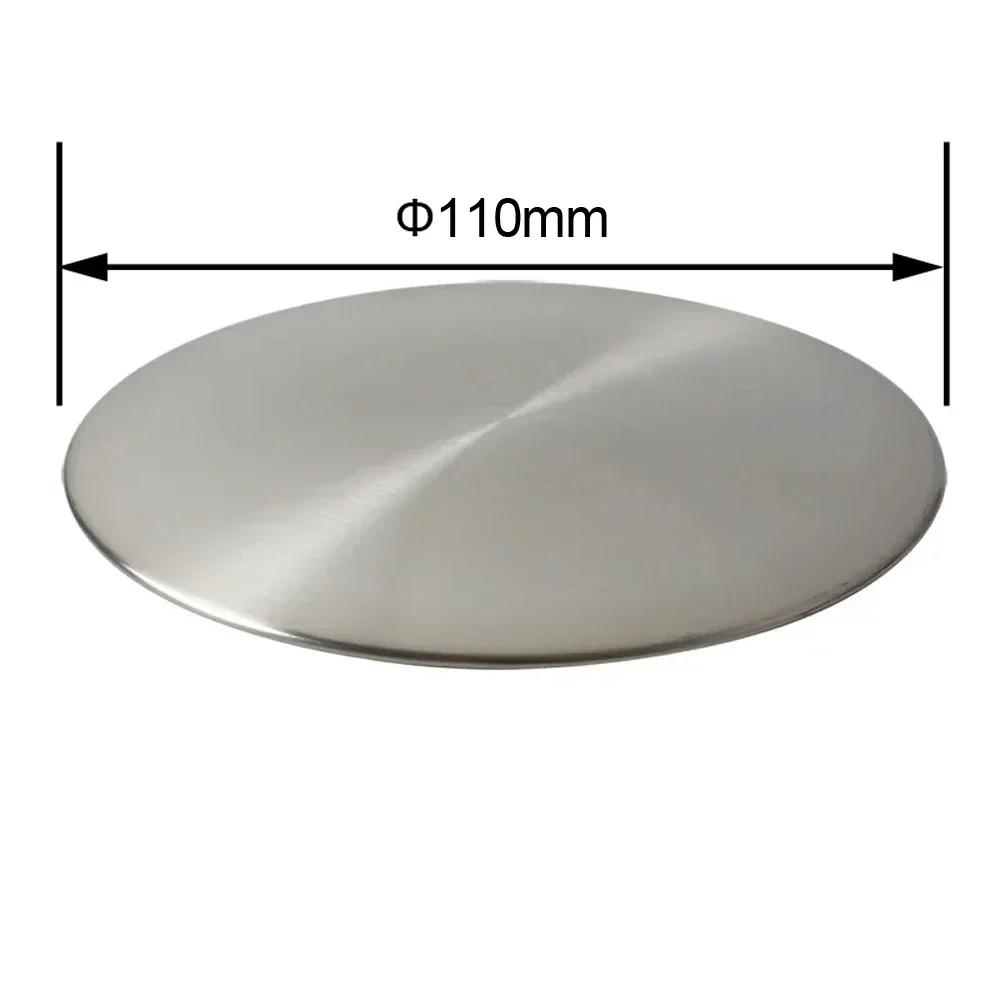 

Sink Drain Cover Stainless Steel Kitchen Drain Seal Cover Sink Accessory 110/140mm Drainer Seal Stopper Drainage Tank Cover