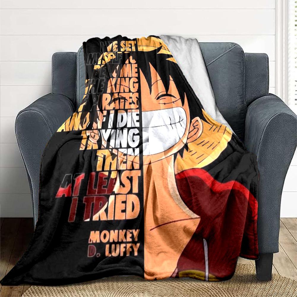 1pc One Piece Blanket Lightweight Flannel Blanket Throw Blanket For Sofa, Bed, Travel, Camping, Livingroom, Office, Couch