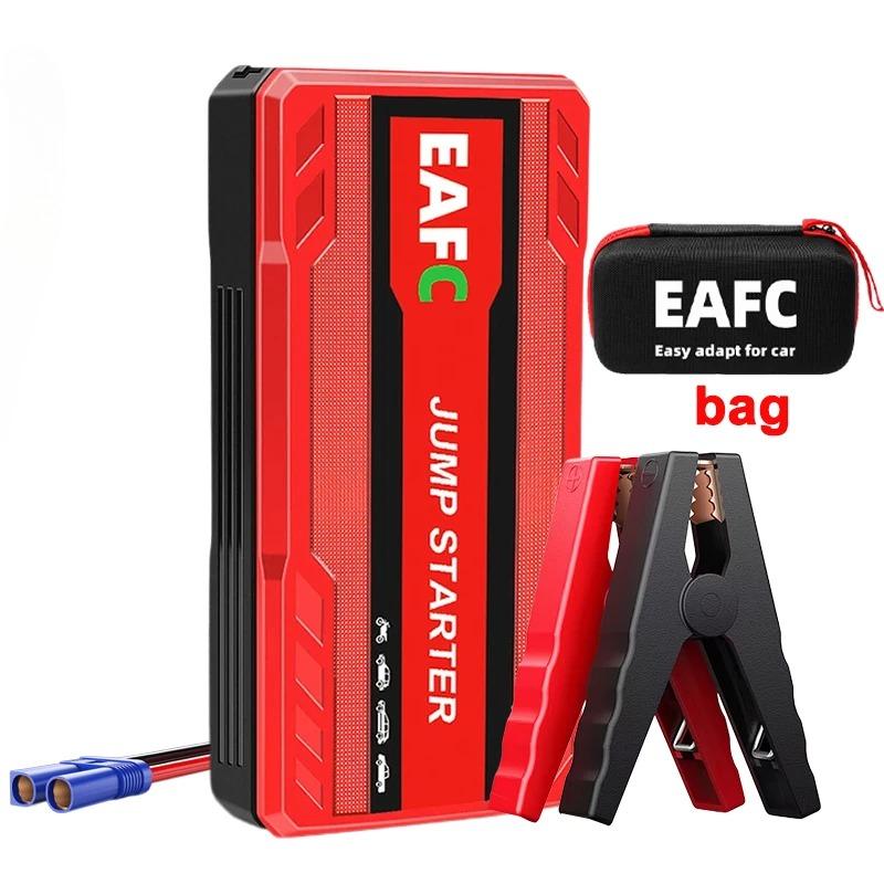 EAFC 12V Car Jump Starter Power Bank Portable Emergency Battery Booster 600A Start Device PowerBank with LED Lighting for Auto