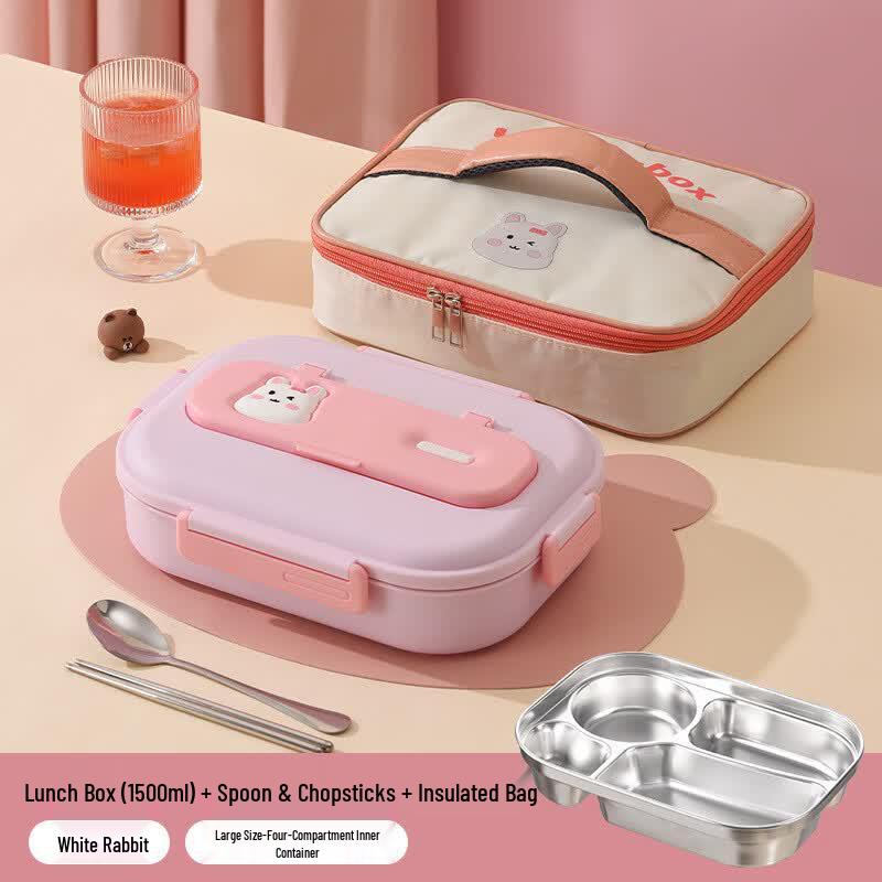 ZISIZ Kids Partitioned Bento Lunch Box