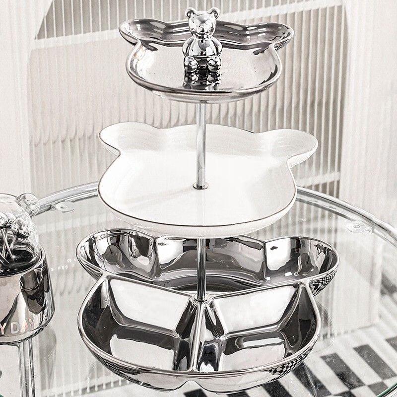 

Qianxing Multi-tier Ceramic Fruit & Snack Plate