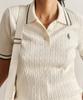SPORTY&RICH Src Mini Cable Polo Shirt Cream R265Aw2003