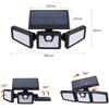 Tomshin-e Solar Security Light Outdoor Motion Sensor Ip65 Waterproof Outdoor Lights Solar Powered 360 Angle Adjustable