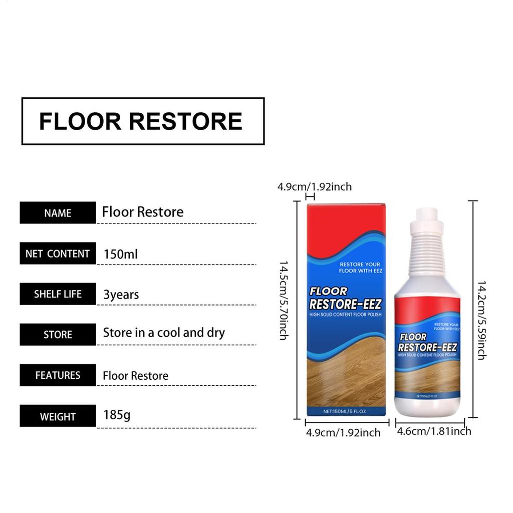 Wood Floor Restorer Professional Repair Cleaner Scratch Removal Wood Floor Spray for Tile Laminate Stone Living Room Kitchen