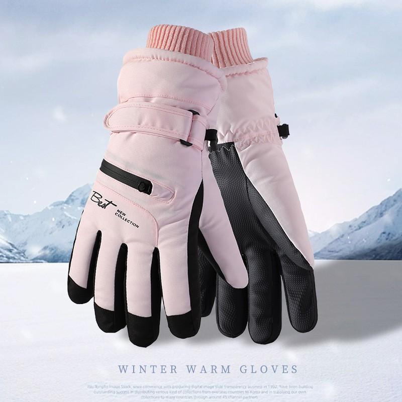 Womens Winter Ski Gloves Touchscreen Waterproof Windproof Thermal Insulated Riding Snowboarding Hiking