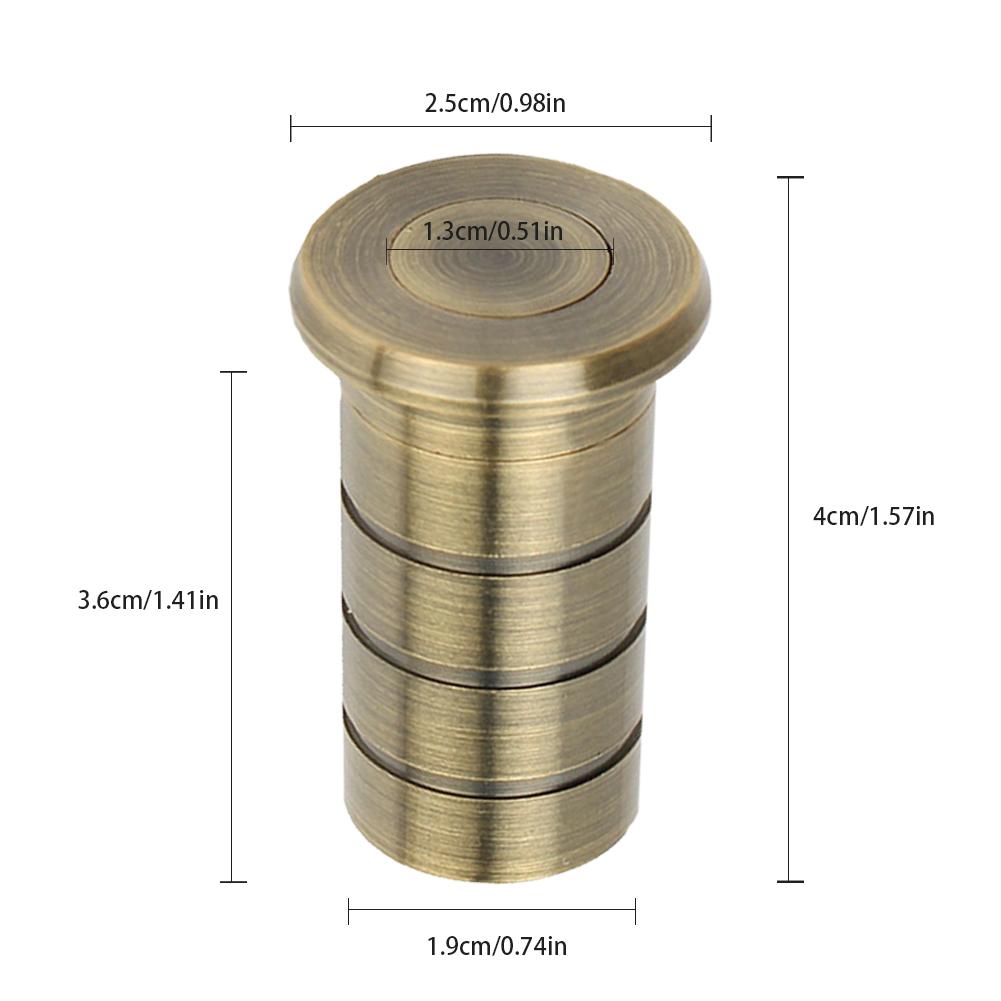 Dammavvisande Sockel Koppar Dammtät Hållare 13mm Öppning Golv Dammtät Låssockel Inbyggd Fjäder Dörrlås Tillbehör