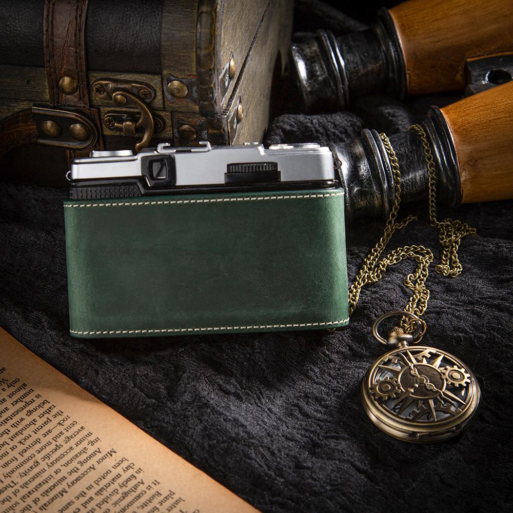 Protective Case Camera Bag Genuine Real Leather Half Camera Case Cover Bag For Olympus PEN EE-3/EE/EE-2 Photography Accessories