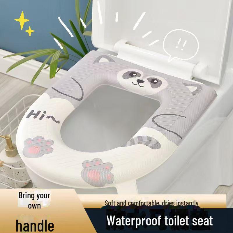 Waterproof Travel Toilet Mat - Four Seasons, Thick, Universal, Winter Warm Cover Stickers