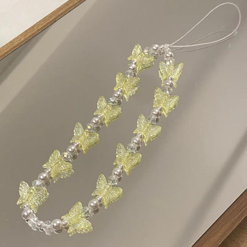 Anti-lost Butterfly Cellphone Lanyard Y2K Butterfly Mobile Phone Chain  Mobile Phone Shell