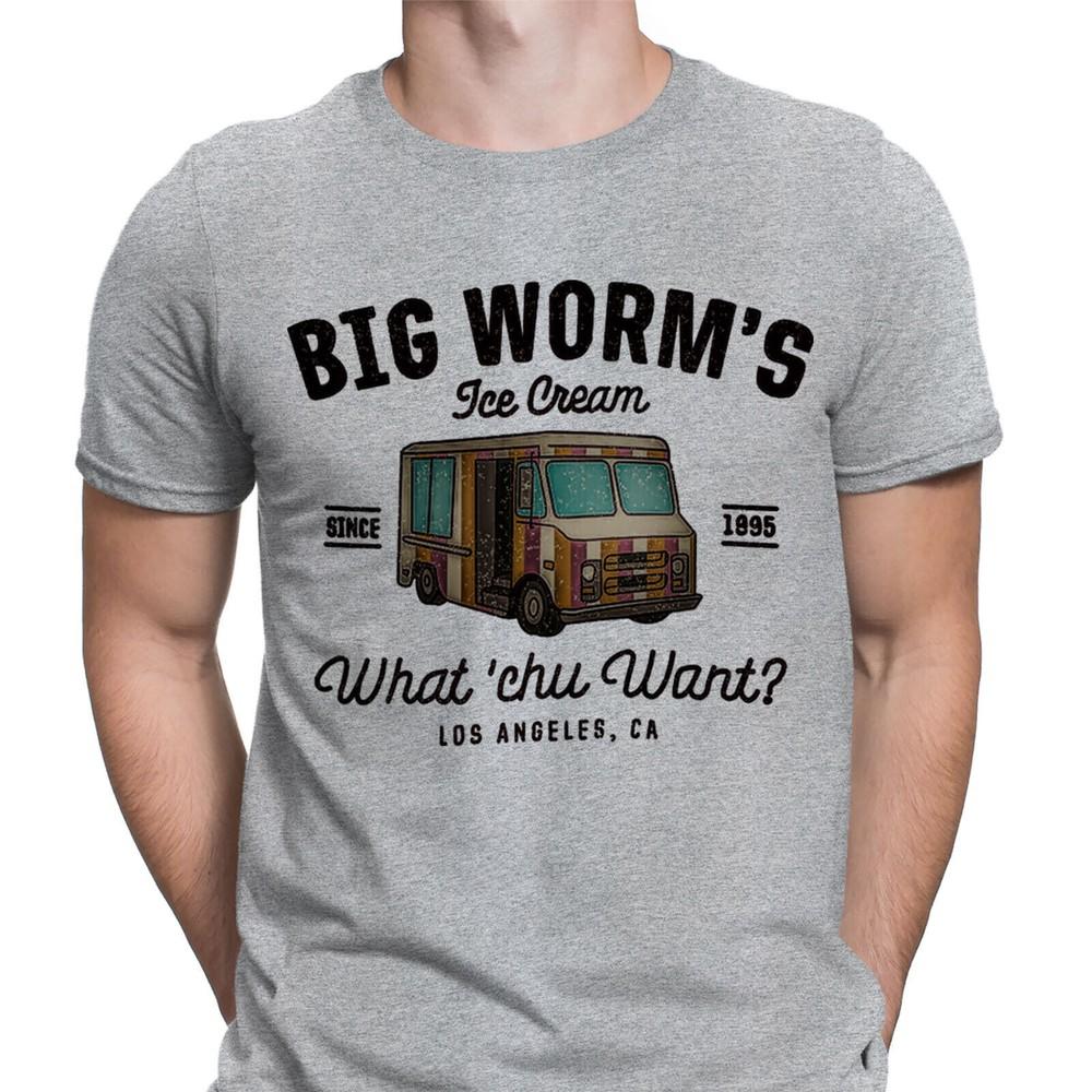 

Big Worms Ice Cream Truck Los Angeles Retro Vintage Mens T-Shirts Tee Top #DGV M