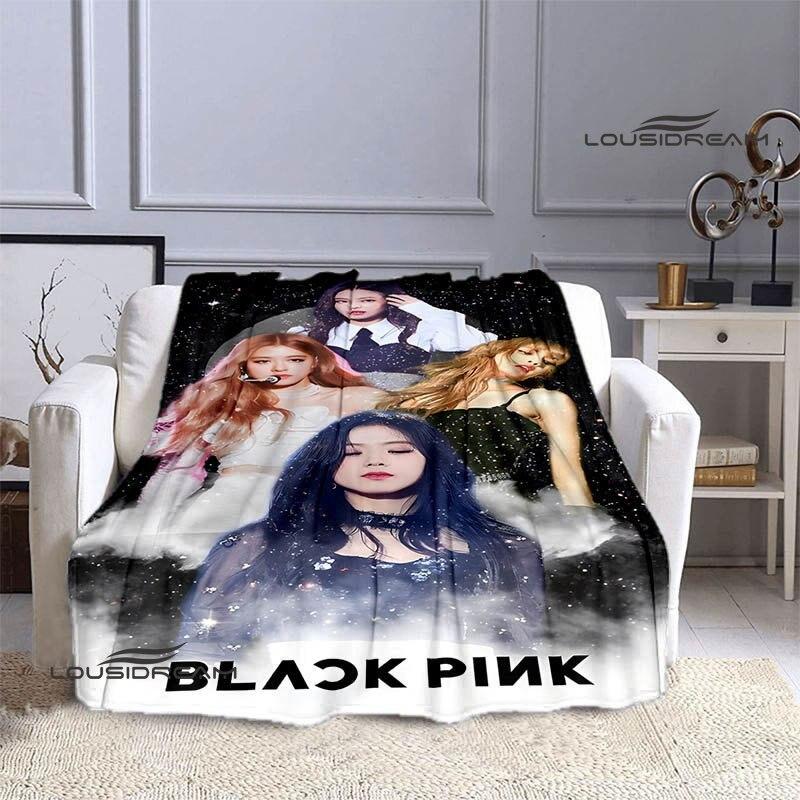 Blackpink Blanket Idol Group Pink 3d Digital Print Flannel Blanket Supplies