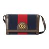 Gold Logo Canvas And Leather Shoulder Crossbody Mini Bag Men Bags Blue Red 722973-HE2VT-8450