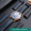 Vysoce kvalitní tkaný řemínek na hodinky z hovězí kůže pro IWC IW344205 IW371614 IW500713 PORTUGIESER Portofino Modrý měkký kožený řemínek 22 mm