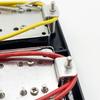 LP Electric Guitar Pickup 6-Screw Adjustable Double-Coil Pickup LP Dual-Coil Pickup, Silver with Black Frame