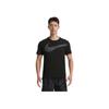 Nike Sport Short Sleeve T-Shirt With Large Swoosh Men Tops Black BV2861-010
