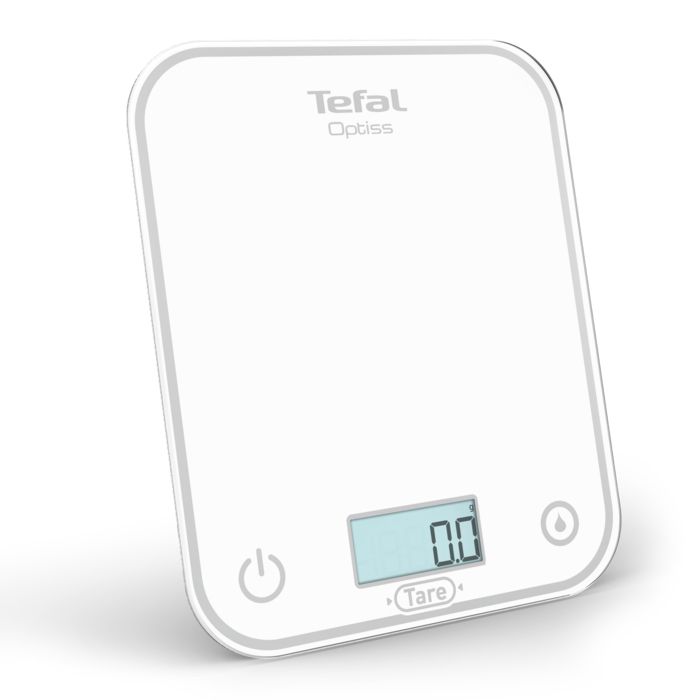 Tefal Optiss, Balance De Cuisine, Écran Rétroéclairé, Blanc, BC50U0V0