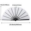 1Pc 13 Inch Foldable Blank Fan Sublimation Printable Polyester Clacking Hand Fan with Plastic Ribs for Craft Kongfu Folding Fan