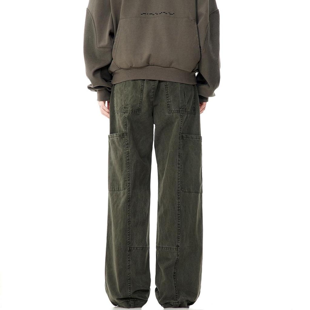 GTS Vintage Retro Prané Americké Montérky - Kolekce Podzim 2024, Čistá Bavlna, Volný Rovný Střih.