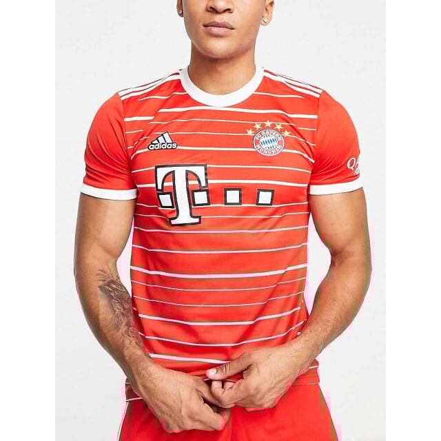 

Красная футболка унисекс Home adidas Football FC Bayern Munich 2022/23