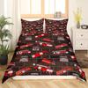 Fire Truck Fireman Duvet Cover King Queen Full Twin Size Cartoon Bedding Set for Boys Teens Polyester Quilt Cover