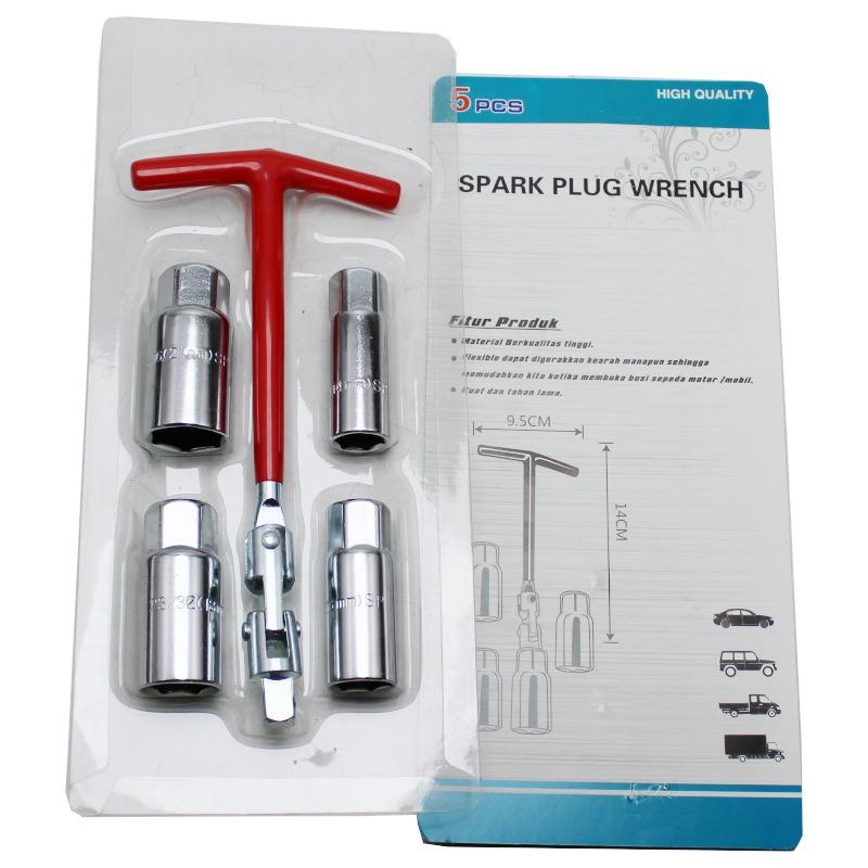 3 in 1 Car Motorcycle Repairing Tool Kit Spark Plug Removal Tool Socket Wrench 16mm 21mm T-handle Wrench 3