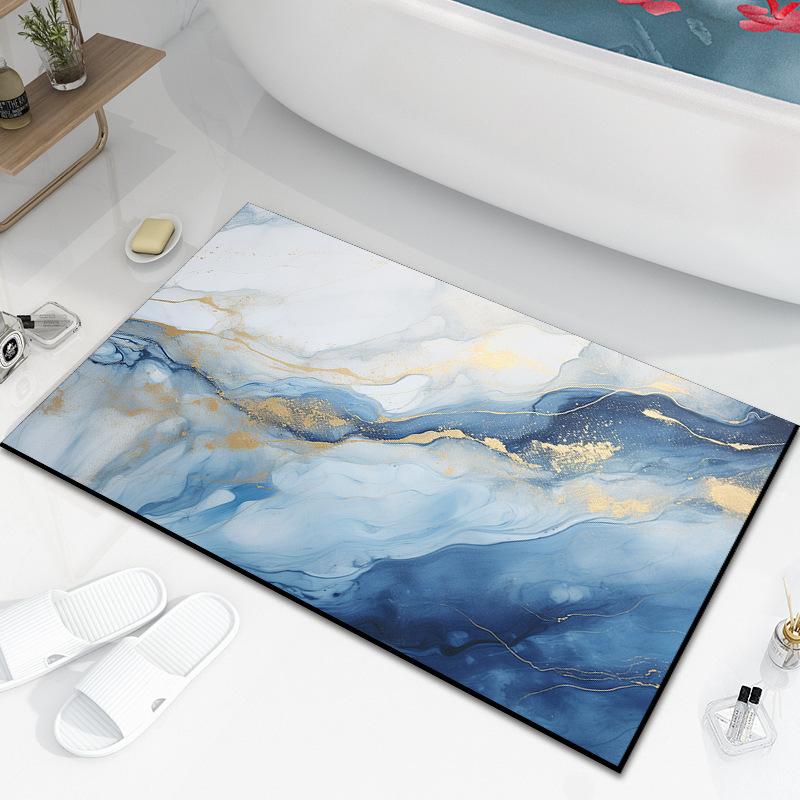 Diatom Mud Bath Absorbent Mat Household Simple Toilet Toilet Door Cushion Absorbent Non-slip Quick Drying Mat