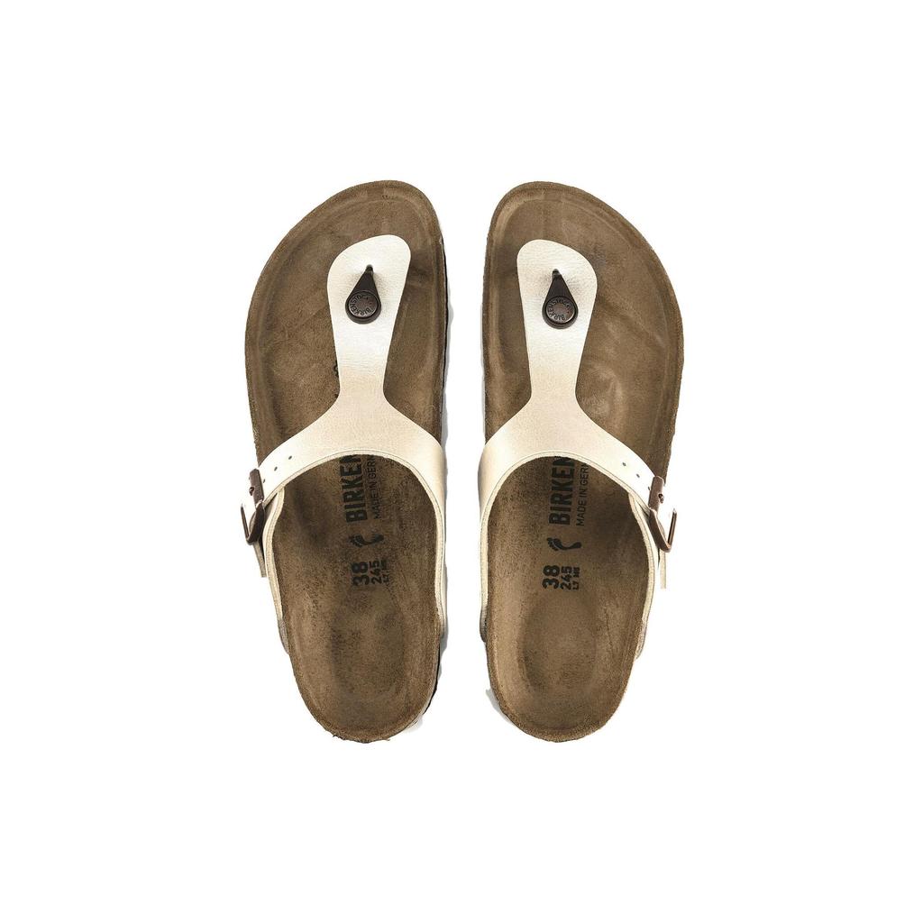 Birkenstock Gizeh Birko Flor Graceful Narrow Fit Sandals 'Pearl White' Women's 0943873