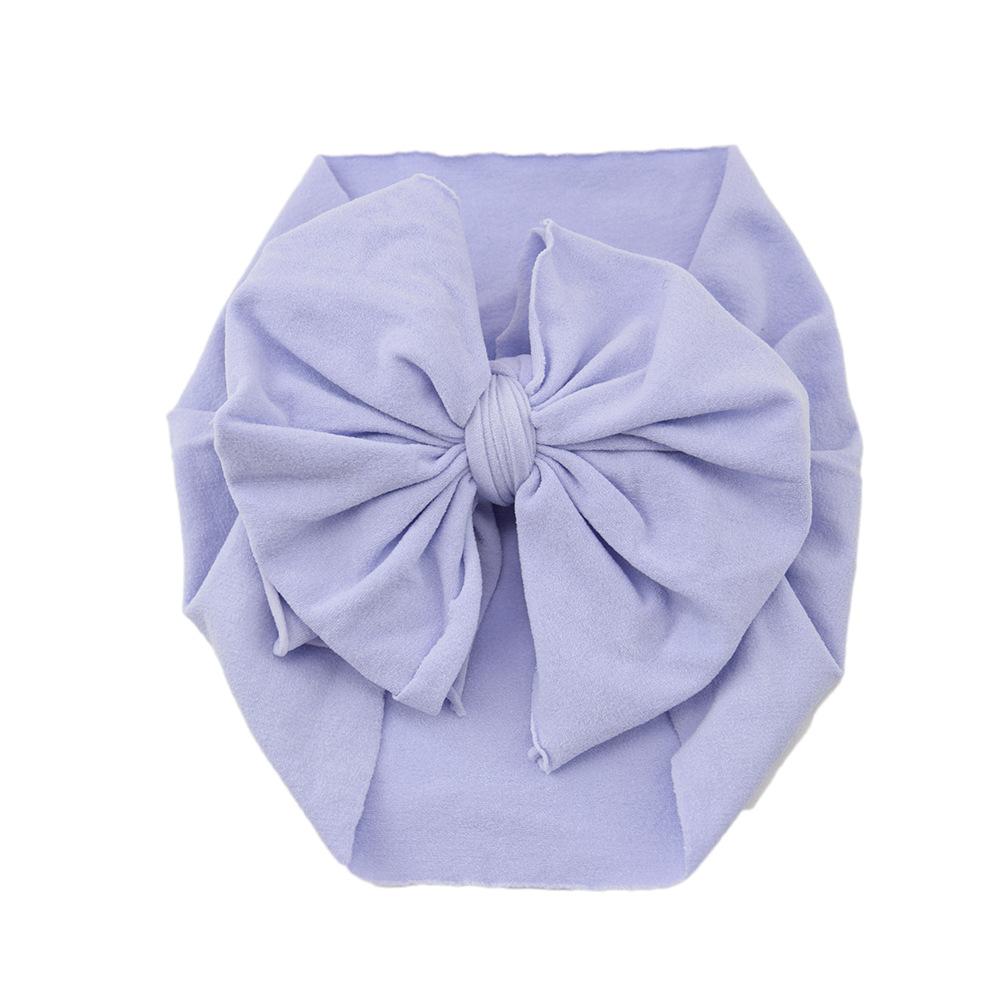Baby Hair Accessories Nylon Big Bow Children'S Headband Super Soft Wide Headband Baby Stockings Headband