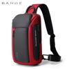 BANGE New Men Fashion Crossbody Bag Multifunction Chest Bag Large Capacity Outdoor Travel Bag