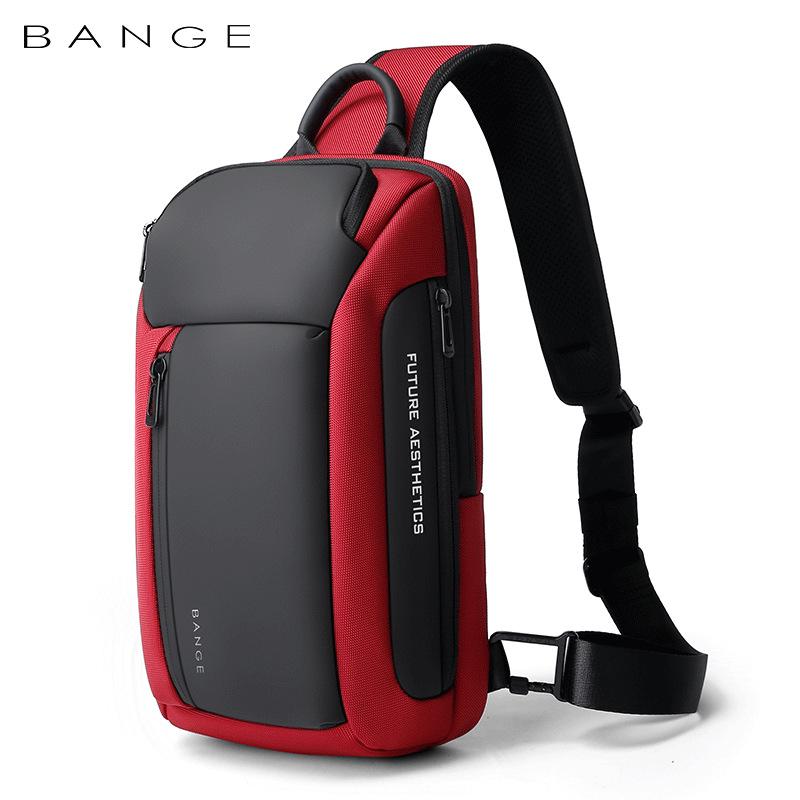 BANGE New Men Fashion Crossbody Bag Multifunction Chest Bag Large Capacity Outdoor Travel Bag