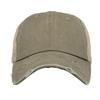 Unisex Solid Color Baseball Cap Distressed Vintage Style Adjustable Mesh Back Hat for Outdoor Activities Casual Wear