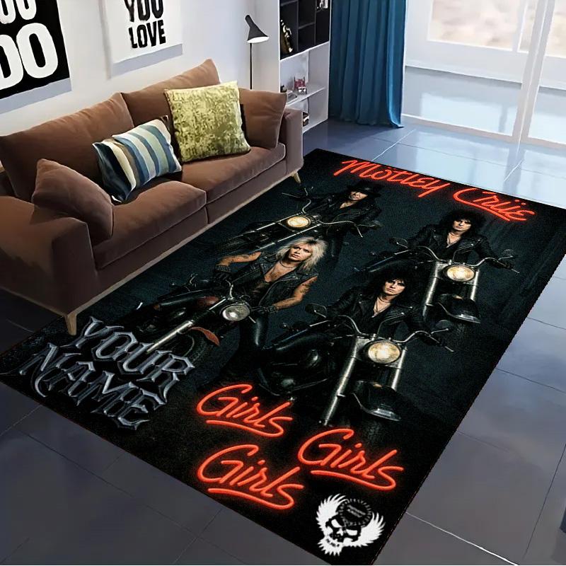 Name Custom Motley Carpet Rug for Living Room Bedroom Home Sofa Decoration,Kids play Non-slip Floor Mat