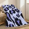 Leopard Print Throw Lightweight 240g Flannel Blanket Soft Skin-friendly for Summer Cooling
