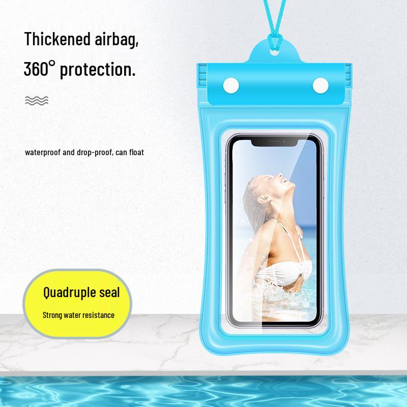 Waterproof Phone Case for Outdoor Swimming, Diving, Rafting, and Rainproof Protection. Touchable 8-Level Waterproof Cover for Delivery Riders.