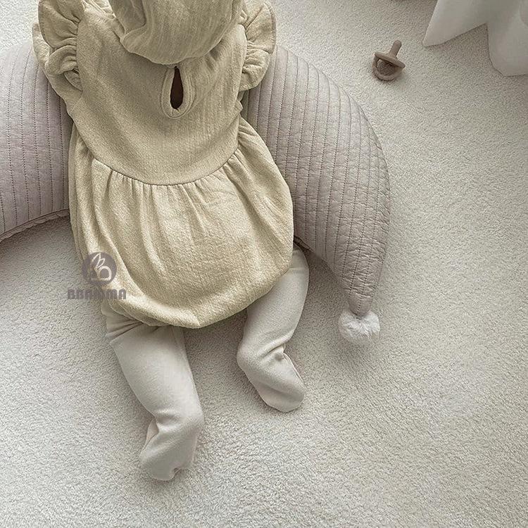 Clearance: Korean Baby Rompers - Deer & Floral Ruffles for Autumn