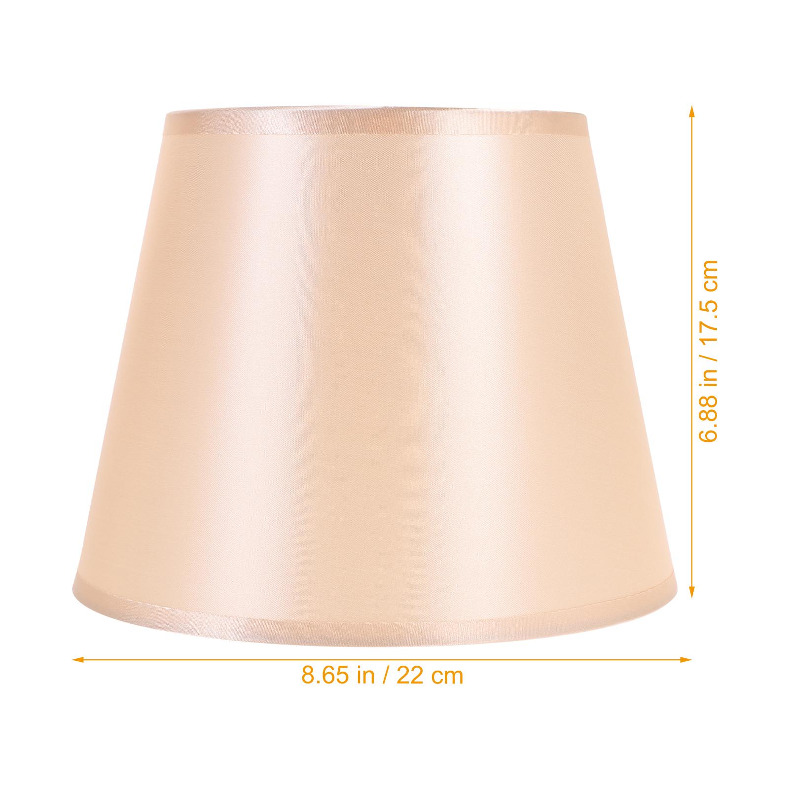 

Stylish Fabric Lamp Shade Easy Install Replacement Cover for Home Hotel Office Desk Floor Table Lamp E27 Light Shade світло-коричневого кольору