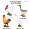 Mini Animal Model Set - Rooster, Duck, Goose, Pig, Rabbit, Dog, Horse, Sheep, Donkey, Cat, Alpaca Toys