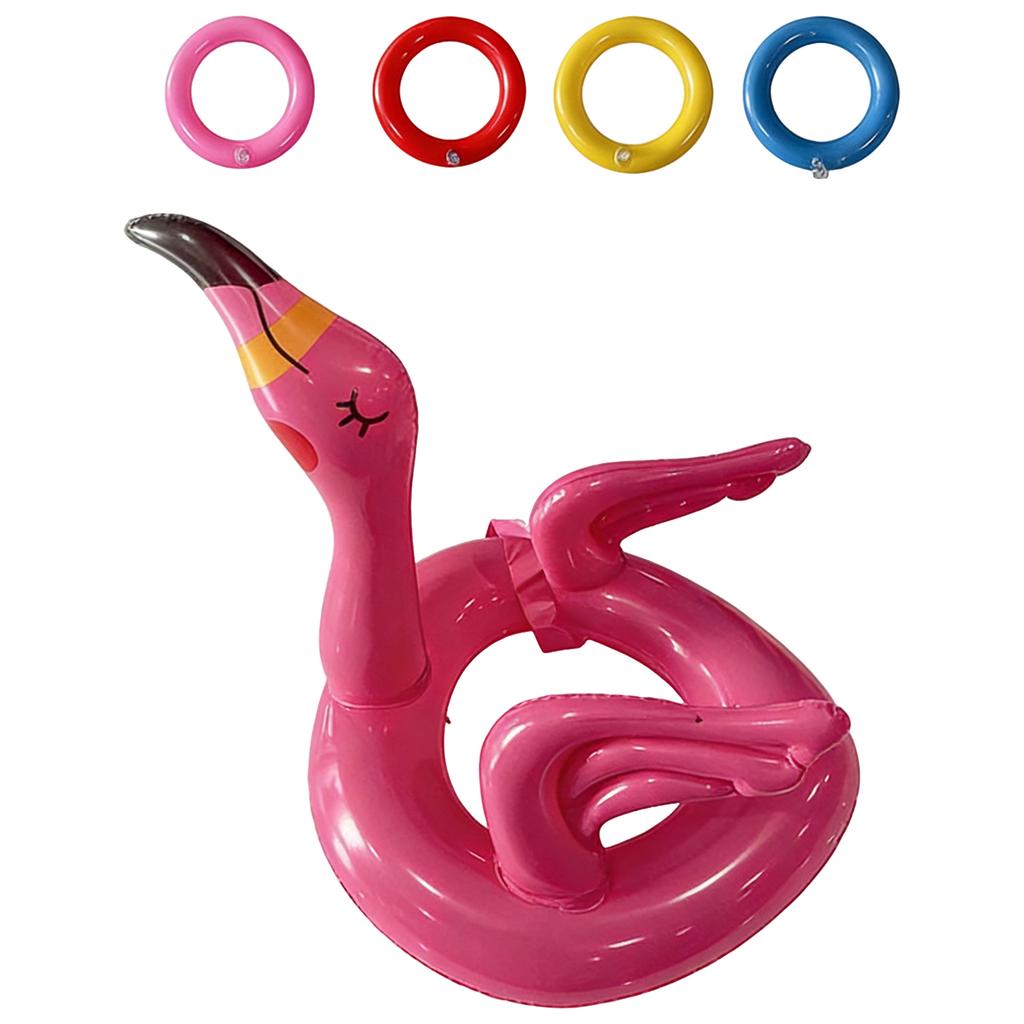 Pool Set - Inflatable Pool Toy with 4 Rings for Kids and Adults