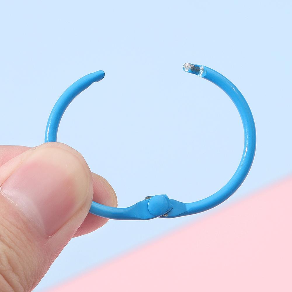 5/10pcs 30mm Colorful Metal Alloy Card Ring Key Binder Jump Ring DIY O Shape Keychain Keyring for Jewelry Making DIY Accessories