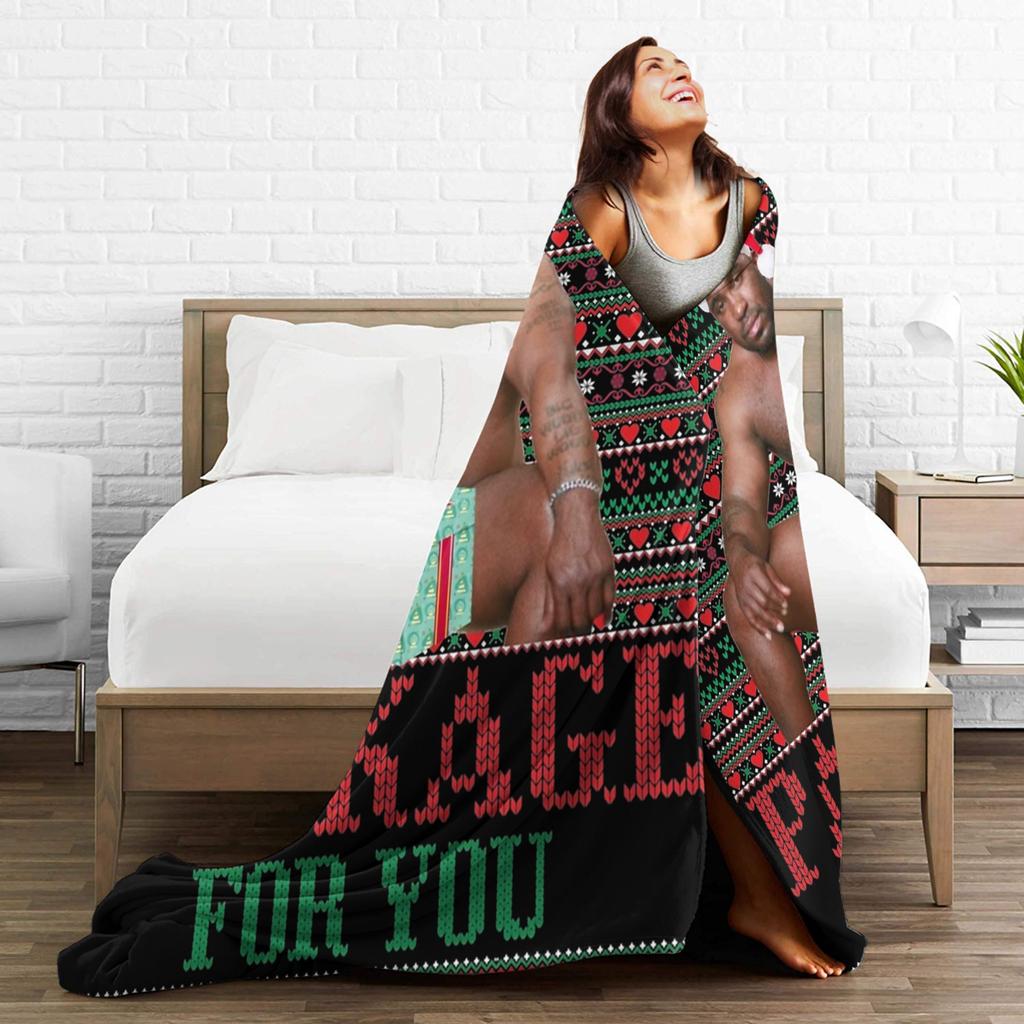 Funny Barry Wood Meme Christmas Throw Blanket for Couch Soft Cozy Plush Blanket 50x60 Inches Multiple Sizes Bedspread