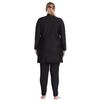 Plus Size Women Muslim Muslimah Swimwear Full Coverage Women Swimming Suit Highly Elastic Comfortable 3 Pieces Beachwear XL-6XL