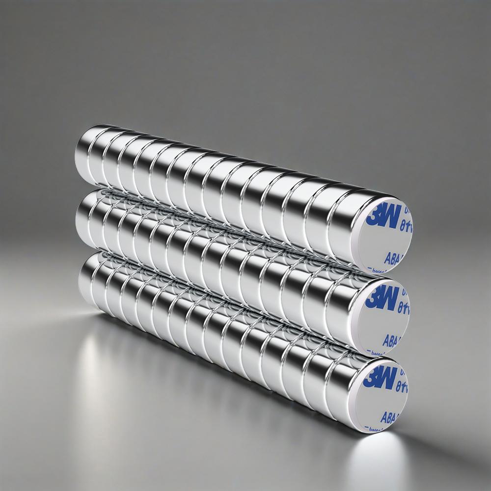 10x5mm Super Powerful Round Neodymium Magnet With double-sided adhesive Magnet N35 Strong Permanent Magnetic imanes
