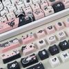 Quality 132key PBT Keycaps Featuring Charm Cats Designs Keycaps for 61 87 96 98 104 108 Mechanical Keyboards Keycap