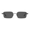 Louis Vuitton Letter Engraved Metal Square Sunglasses Men Sunglasses Black Z3281U