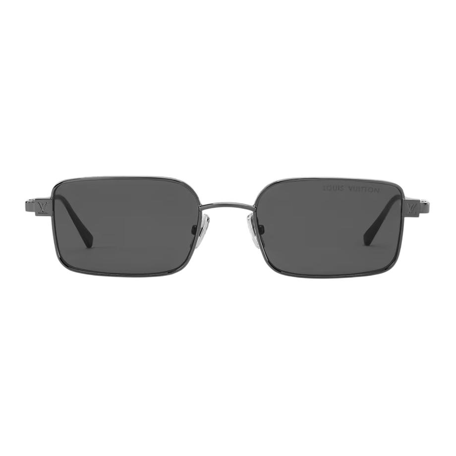 

Louis Vuitton Letter Engraved Metal Square Sunglasses Men sunglasses Black Z3281U F,Black