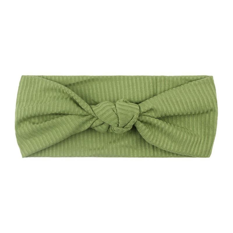 New baby headband headband, children's plain bow headscarf hair accessories, baby knotted headband.