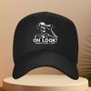 Funny Skeleton Binoculars Baseball Cap Unisex Witty Print Adjustable Outdoor Hat