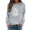 Women's Fashionable and Casual Halloween Print Pullover Hoodie