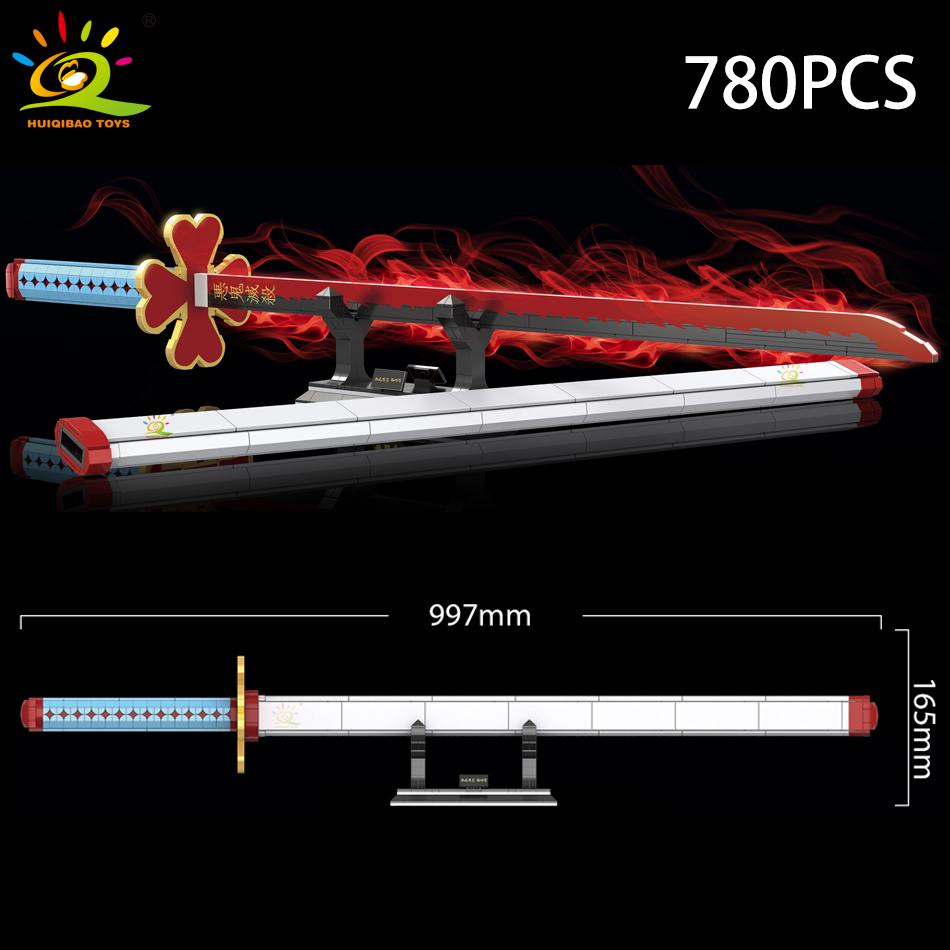Samurai Sword Building Blocks Ninja Blade Katana Japanese Anime Butterfly Nichirin Knife Bricks Children Toys for Adult