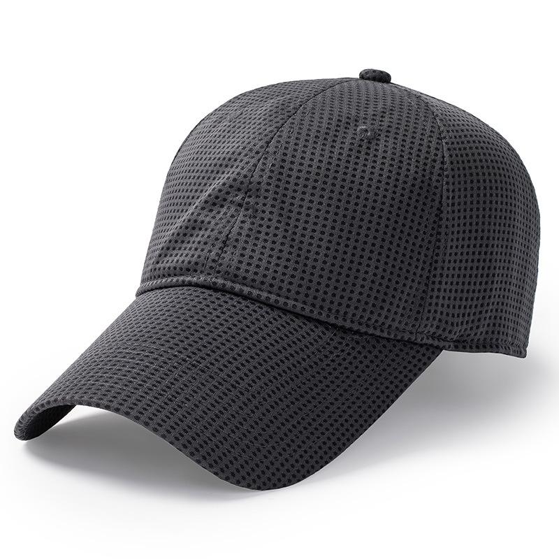 

Summer Thin Mesh Big Head Large Size 64cm Baseball Caps Extended Brim Outdoor Sun Protection Sports Cap Trucker Snapback Sun Hat plus size 59-64CM темно-сірий